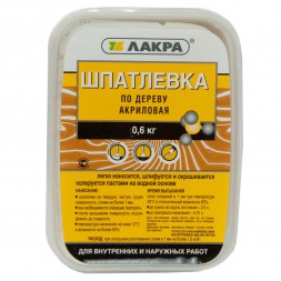Шпатлевка по дереву ЛАКРА (бук), 0,6 кг